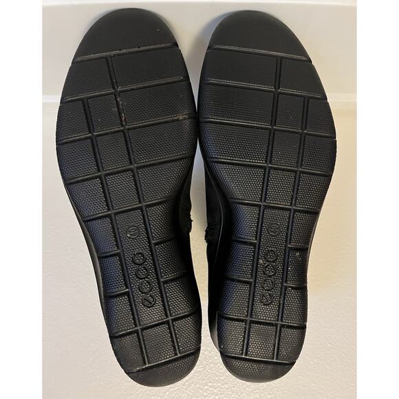 Ecco Women's Felicia Black Suede Wedge Ankle Boots EU 40/US 9-9.5 Side Zip - Picture 12 of 12